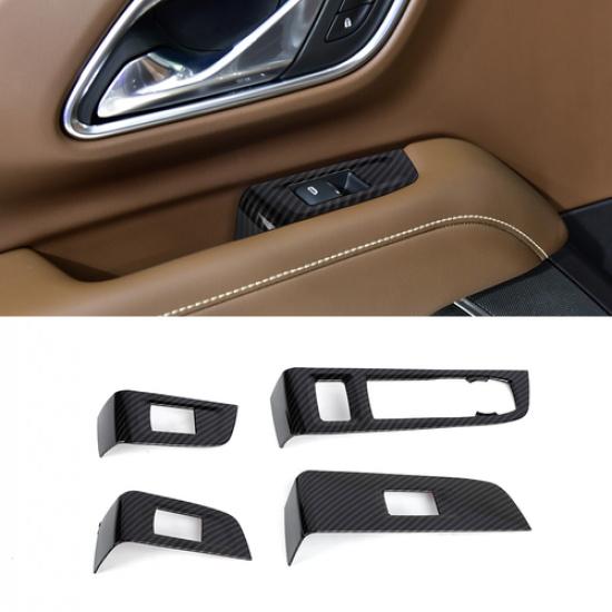 4Pcs Door Window Glass Lift Switch Control Panel Cover Trim For Suburban +