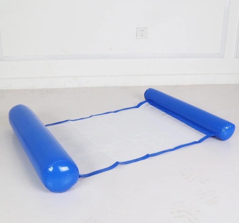 Inflatable Floating Pool Raft Lounger - Foldable Swimming Ring Bed