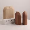Ceramic Arch Ornaments Design Bookends Minimalist Geometry Bookshelf Ornament Desktop Decorative Handmade Handicraft Shelf Decor
