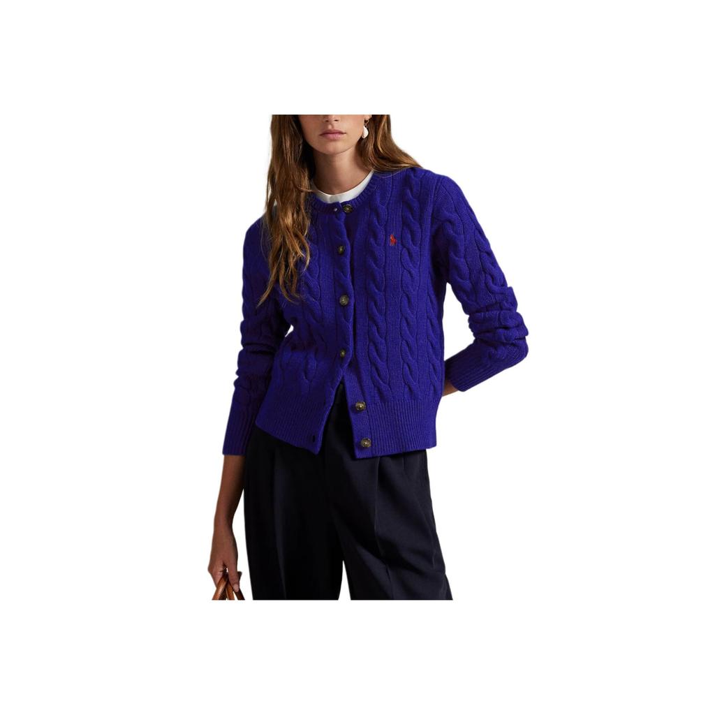 Polo Ralph Lauren Cable Knit Wool Cashmere Cardigan Sweater Women Sweater 211972104-010