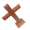 Carved Wooden Standing Cross Crucifix w/ Stand Jesus Christ Altar Handmade