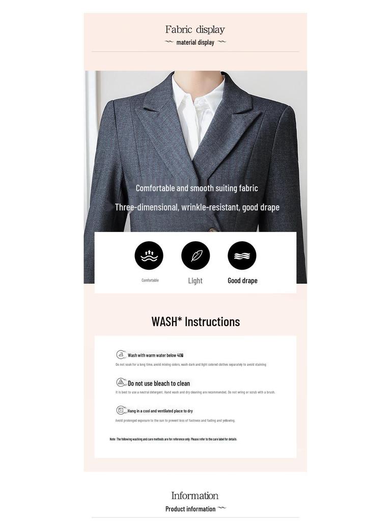 Women's High-End Striped Suit Set - Autumn 2024 Fashion, Elegant Professional Wear, Formal Goddess Style