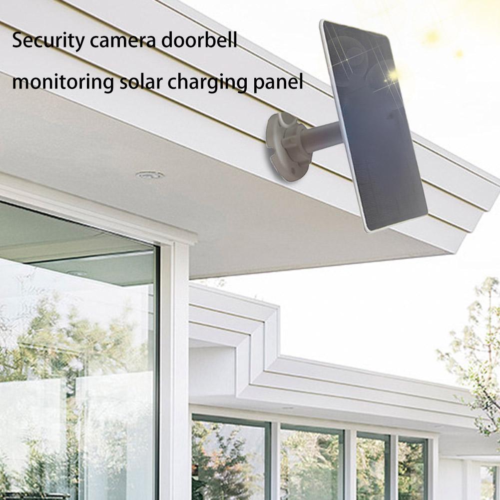 12W Security Camera Solar Panel DC 5V USB Solar Panel 360°Adjustable Mounting Outdoor Solar Cells Charger for Cameras