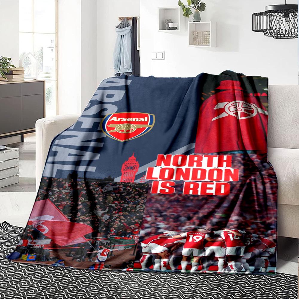 Arsenal Football Player Blanket Comfortable Perfect for Office Chair Couch Bedding for All Occasions Warmthful Decor