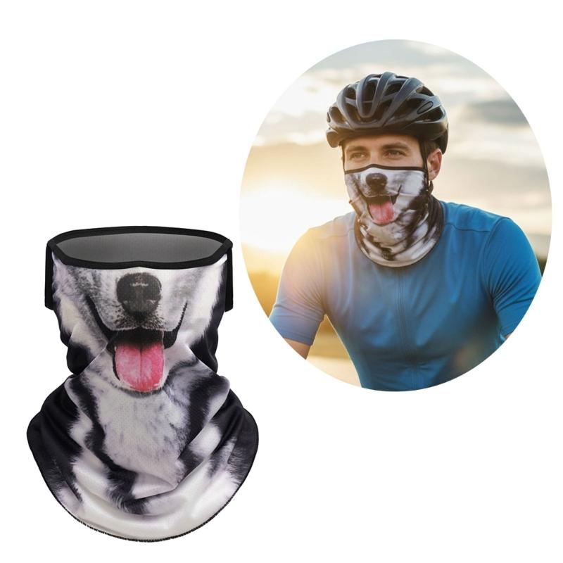 Animal Face Print Mask Sun Protections Face Scarf For Women Ideal For Summer Outdoor Activities Neck Coverage