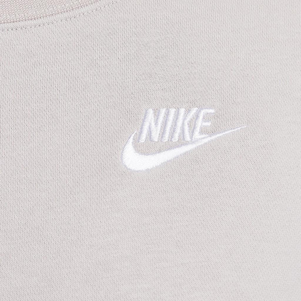 Nike Sweatshirt à col rond Club Fleece Sportswear Femme Sweatshirt Platine-Violet Blanc DQ5474-019