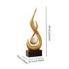 Abstrakt Ildstatue Skrivebordspynt Håndverk Samleobjekter Kreativt Design Resin Flamme Figur Moderne