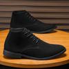 Fashion Trend Mens Autumn Spring Boots Winter High-top Leather Booty Hightcut Retro Men's Winter Walking Casual Boots