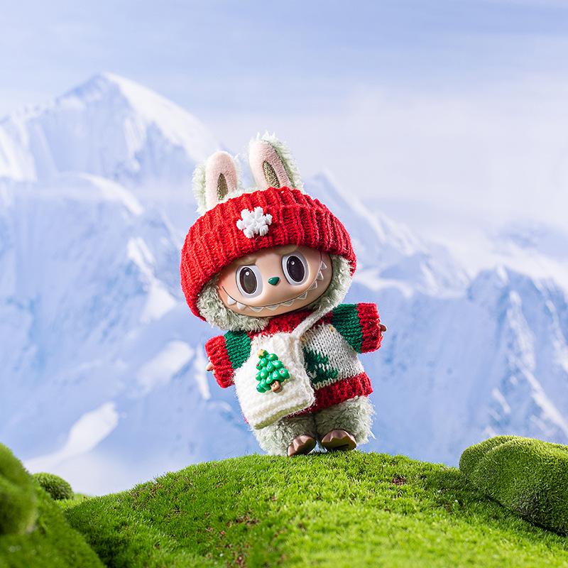 Labubu Christmas Sweater & Accessories Set for All Generations Keychain