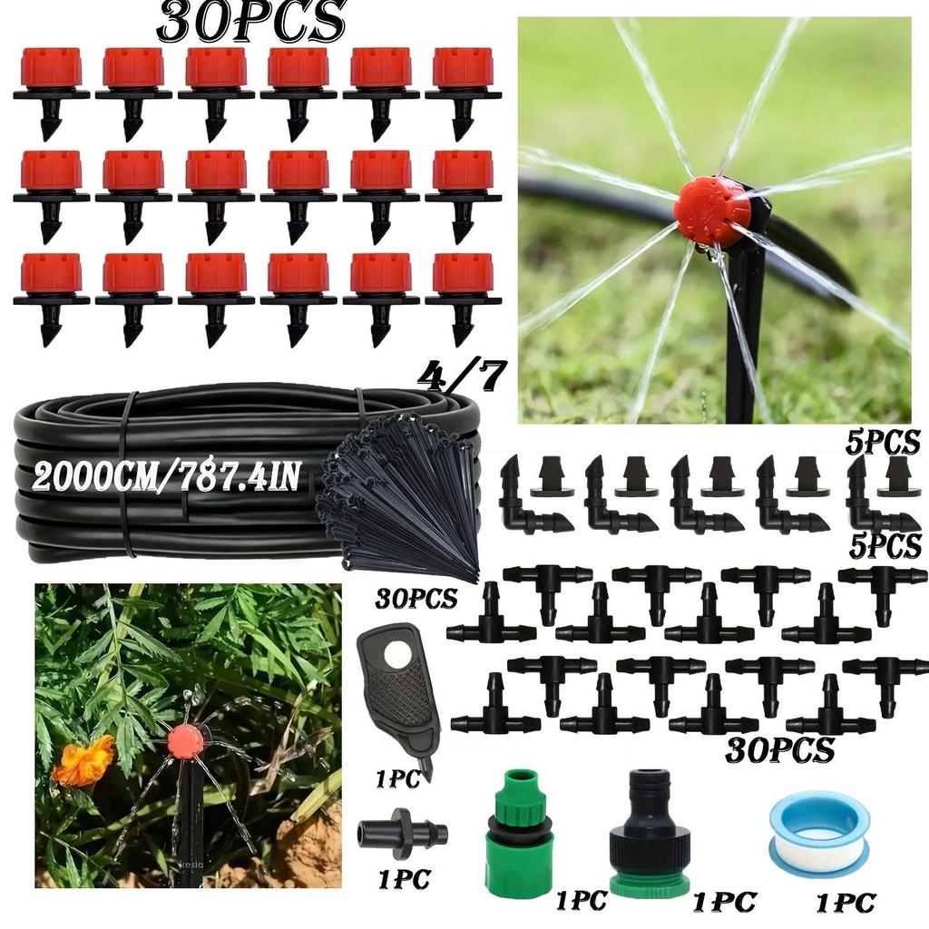 DIY Automatic Drip Irrigation Kit with Adjustable Micro Sprinkler System for Horticulture