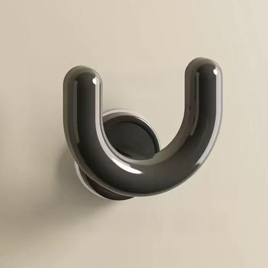 Yousheng 2PCS Shoe Rack U Shape Suction Cup Hook Non-Slip Stable Support No Drilling Slipper Rack for Towels