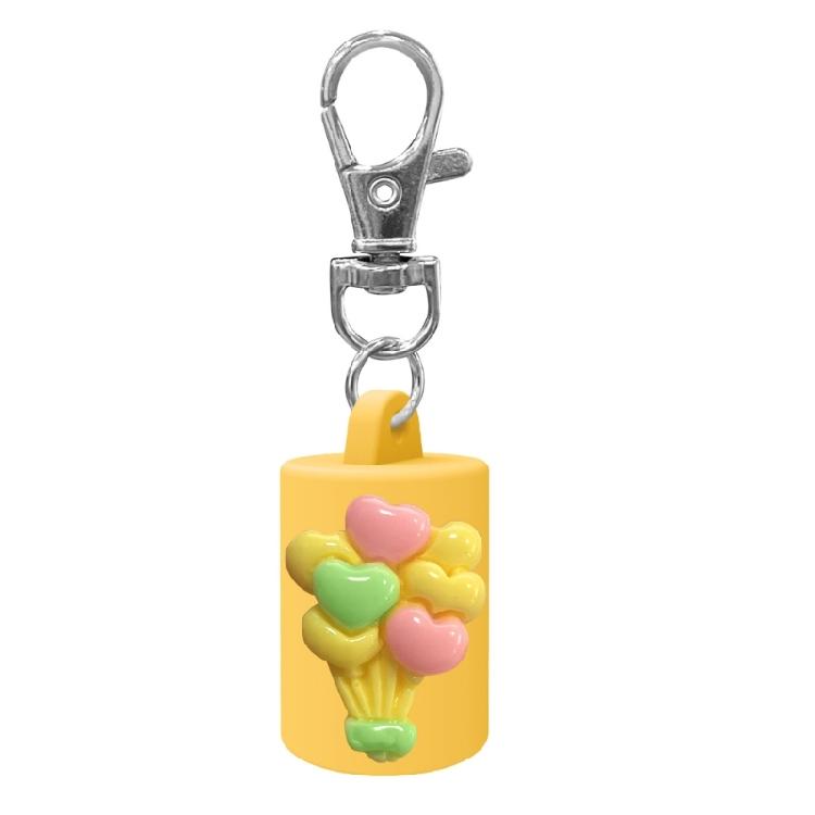 

Convenient Clip On Lip Balm Keychain Holder Prevents Loss Compact Design For Students Professionals жёлтый