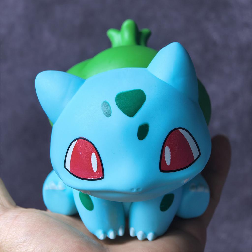 Pokemon Cartoon Doll Cute Bulbasaur Action Model Car Decoration PVC Collection Toy Gift