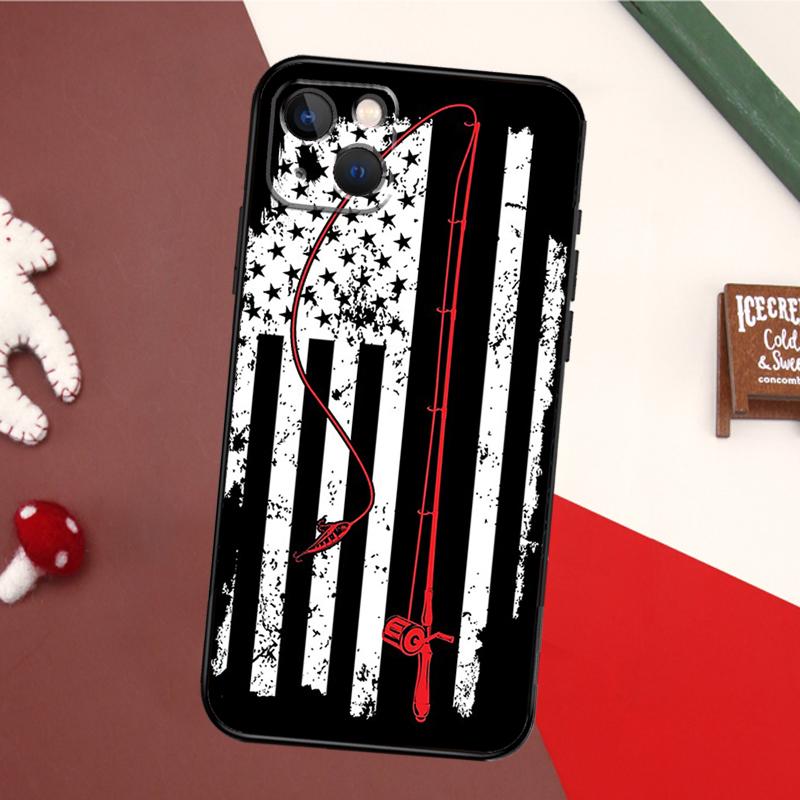 Fishing Rod Case For iPhone 17 Pro Max 16 15 14 13 11 12 Pro Max mini 15 16 Plus 16e 17 Air Back Cover