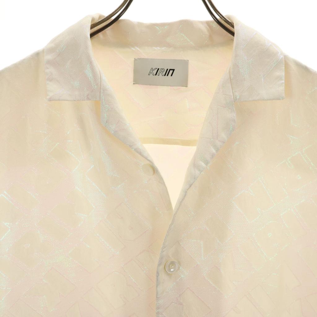KIRIN PEGGY GOU Made In Italy Logo Overall Pattern Short Sleeve Open Color Shirt Men's Used
