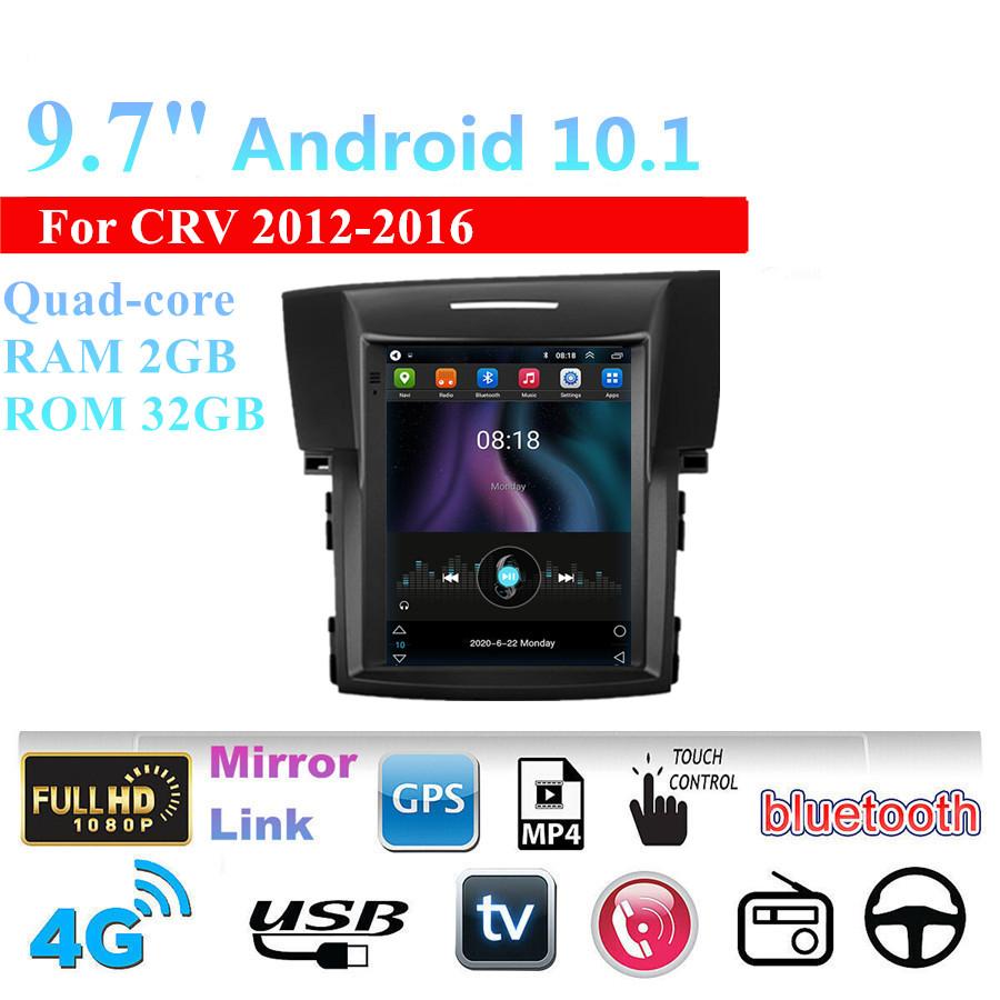 9.7'' Android 10.1 Car Stereo Radio GPS Navigation for Honda CRV 2012-2016 LHD