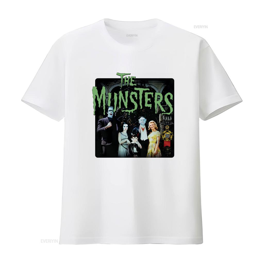 50 Years Munsters The 1313 Classic TV Show Mens Regular Fit T Shirt Vintage Washed Breathable Soft Homme Unisex Graphic
