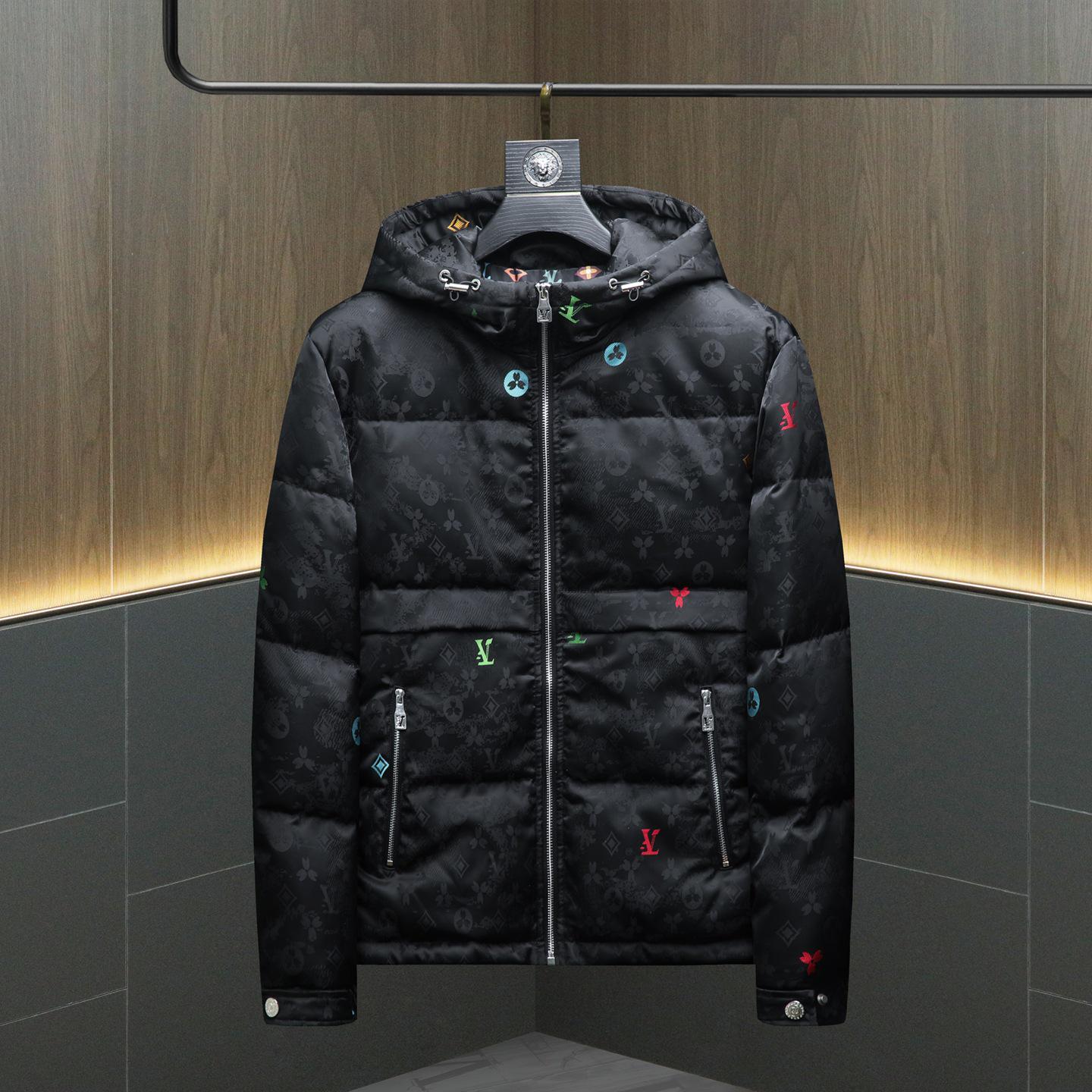 Мужская пуховая куртка с капюшоном Зима 2025 - Модная повседневная верхняя одежда XXL чёрный