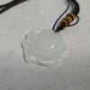 Afghan White Jade Rose Pendant - Xinjiang Flower Blooming Wealth Women's Jade Ornament