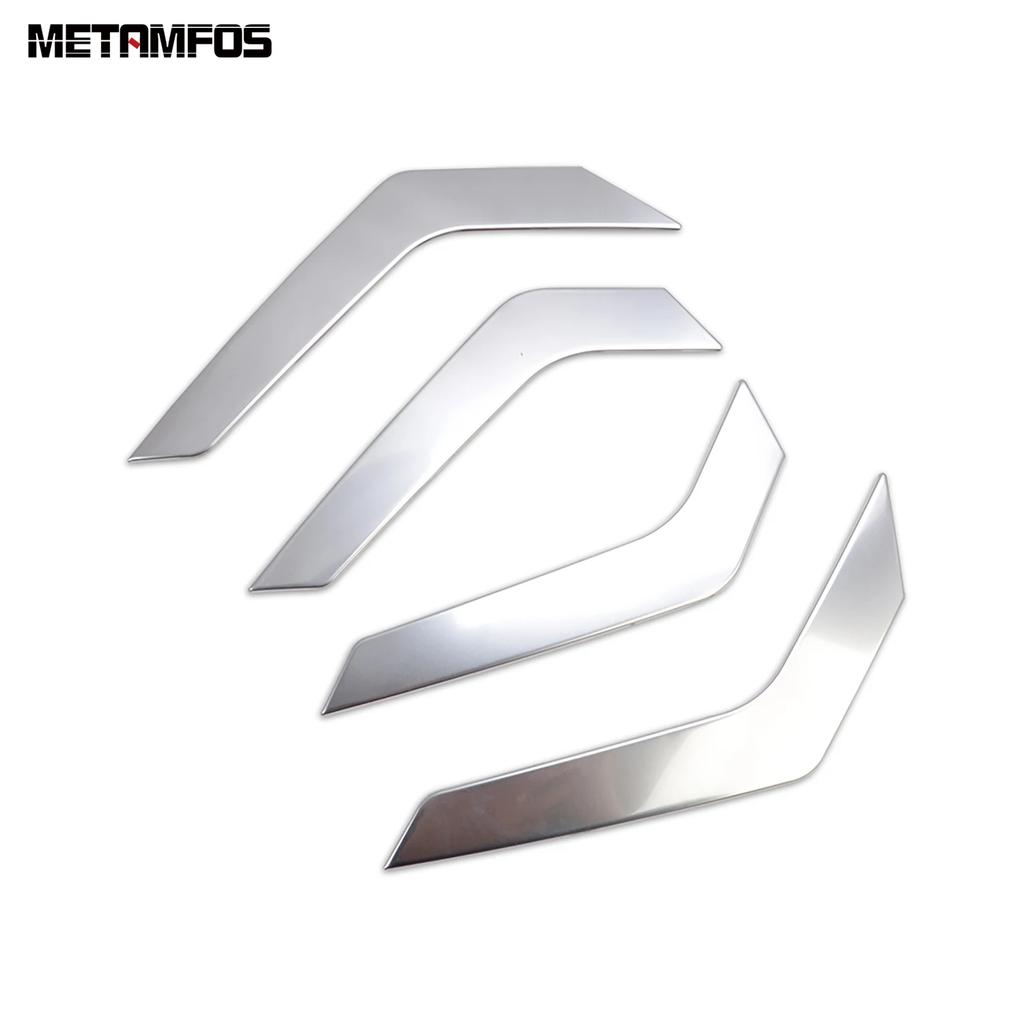 For Volkswagen VW T-cross Tcross - 2024 Steel Ide Door Armrest Handle Cover Trim Molding Sticker Interior Accessories