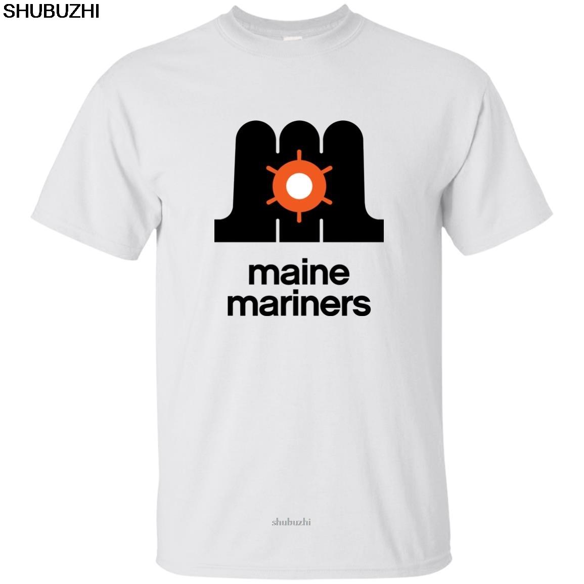 Maine Mariners AHL Hockey Jersey Logo Retro 1970s seventies Cool Casual pride t shirt Unisex Unisex Fashion tshirt sbz8230 S