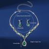 3-Piece Earrings Plus Necklace Set Women Elegant Jewelry Set