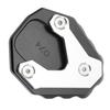 Motorcycle Kickstand Enlarger Aluminium Alloy Side Stand Extension Plate Pad Replacement for CB500X 2019+(Black )