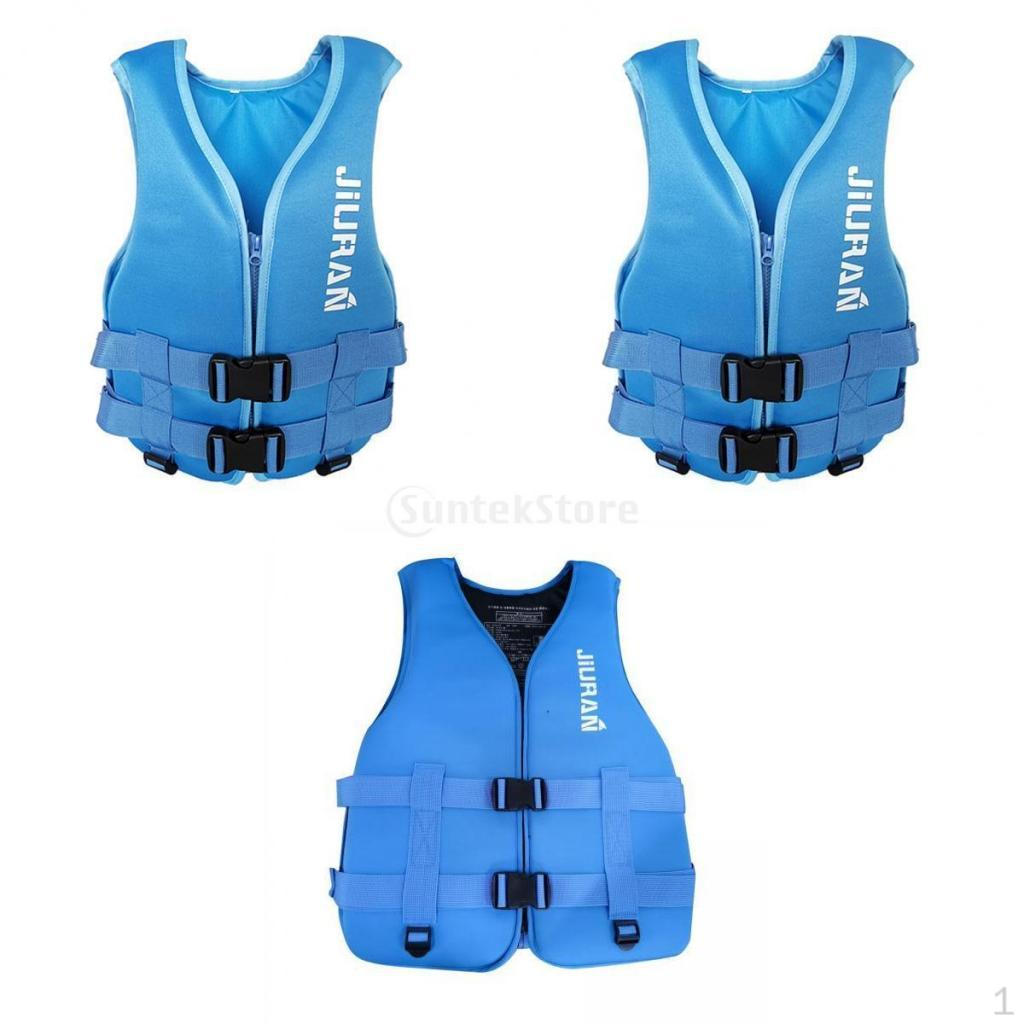3x Fishing Life Jacket Vest Neoprene Buoy Aids Floatation Device Blue