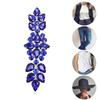 Applique Strass Verre Exquise Éblouissante Fleur Strass Verre Patch pour Vêtements Robe de Mariée
