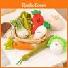 Plush Funny Vegetable Keychain Soft Stuffed Toy With Pp Cotton For Bag Charm