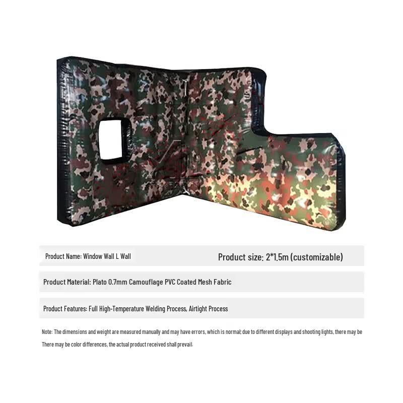Xiaobing Inflatable Tactical Obstacles and Shelters 2m x 1.5m