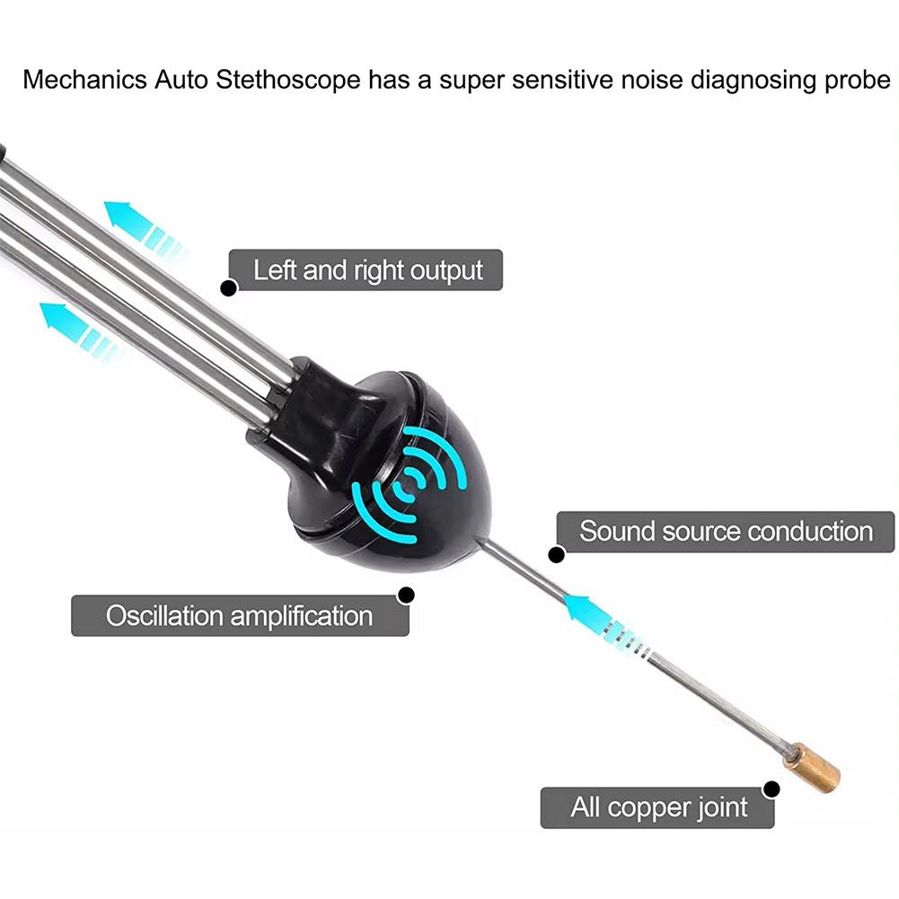1PCS Car Stethoscope Car Engine Cylinder Automotive Hearing Car Professional Stethoscope Accessories Tools Mechanics Cylind G3C8