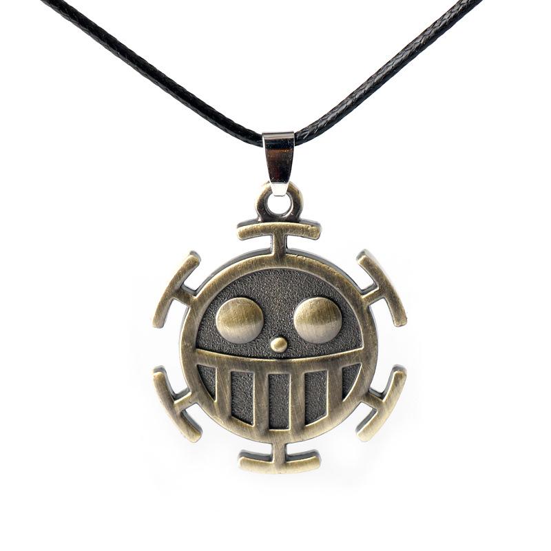 One Piece Necklace: Chopper, Ace & Luffy Straw Hat Pendant - In Stock