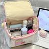 Niedliche Cottage Kosmetiktasche Handheld Tragbare Kosmetikaufbewahrungstasche Multifunktionale Große Kapazität Kosmetiktasche Reisebedarf