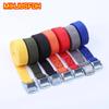 Functional 3pcs Cargo Tie Down Straps 2M Ratchet Belt Metal Buckle for Car Motorcycle Bike Truck Luggage Bag Tow Rope