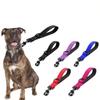 30/45/60cm Dog Rope Short Dog Lead Nylon Reflective Big Dog Training Leash With Zinc Alloy Lock Lockable 360 Degree Rotation