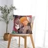 Chainsaw Man Reze Square Pillow Cases Makima Power Aki Denji Cushion Cover Funny Decor Throw Pillow Case Cover for Bed 45*45cm