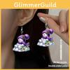 Acrylic Earrings Christmas Cartoon Doll Design For Holiday Accessories Party