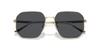 Emporio Armani EA2154D Glänzendes Blassgold Größe 57 Herren-Sonnenbrille,