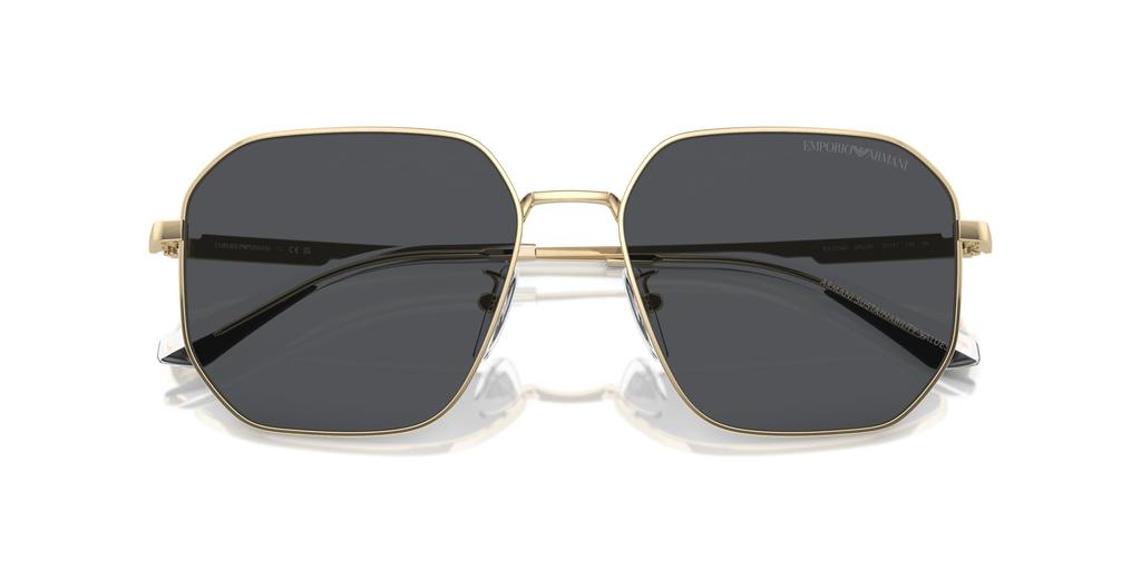 Emporio Armani EA2154D Glänzendes Blassgold Größe 57 Herren-Sonnenbrille,