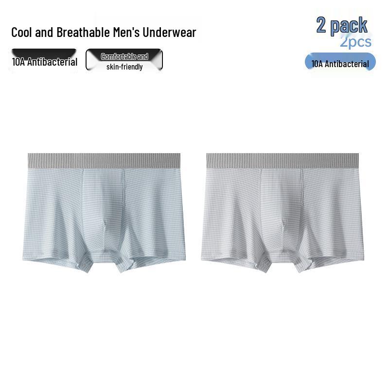 Boys' Ice Silk Antibacterial Boxer Briefs - 2026 Summer Collection