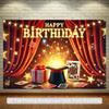 1 piece of 2D plane magician's birthday indoor and outdoor banner decorations birthday decoration items for festival parties