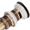 Brass Popup Drain Stopper Bathroom Basin Sink Draining Without Overflow Accessory