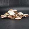 100pcs With Hole Wooden Pendants Round Wooden Circles Wood Handmade DIY Wood Chips  Craft Decoration