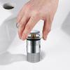 Bathroom Sink Stopper with Hair Catcher Sink Drain Strainer Stainless Steel Popup Sink Stopper Fits Bathroom Laundry Sink Drains
