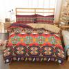 Geometric Bedding Set Bohemian Style Microfiber Abstract Pattern Print Duvet Cover With Pillowcases Teens Adults Bedroom Decor