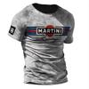 Vintage Motosiklet T Shirt Erkekler Için 3d Baskı Mobil Kısa Kollu T-shirt Retro erkek Yarış T-shirt Büyük Boy Biker Tees Tops 66