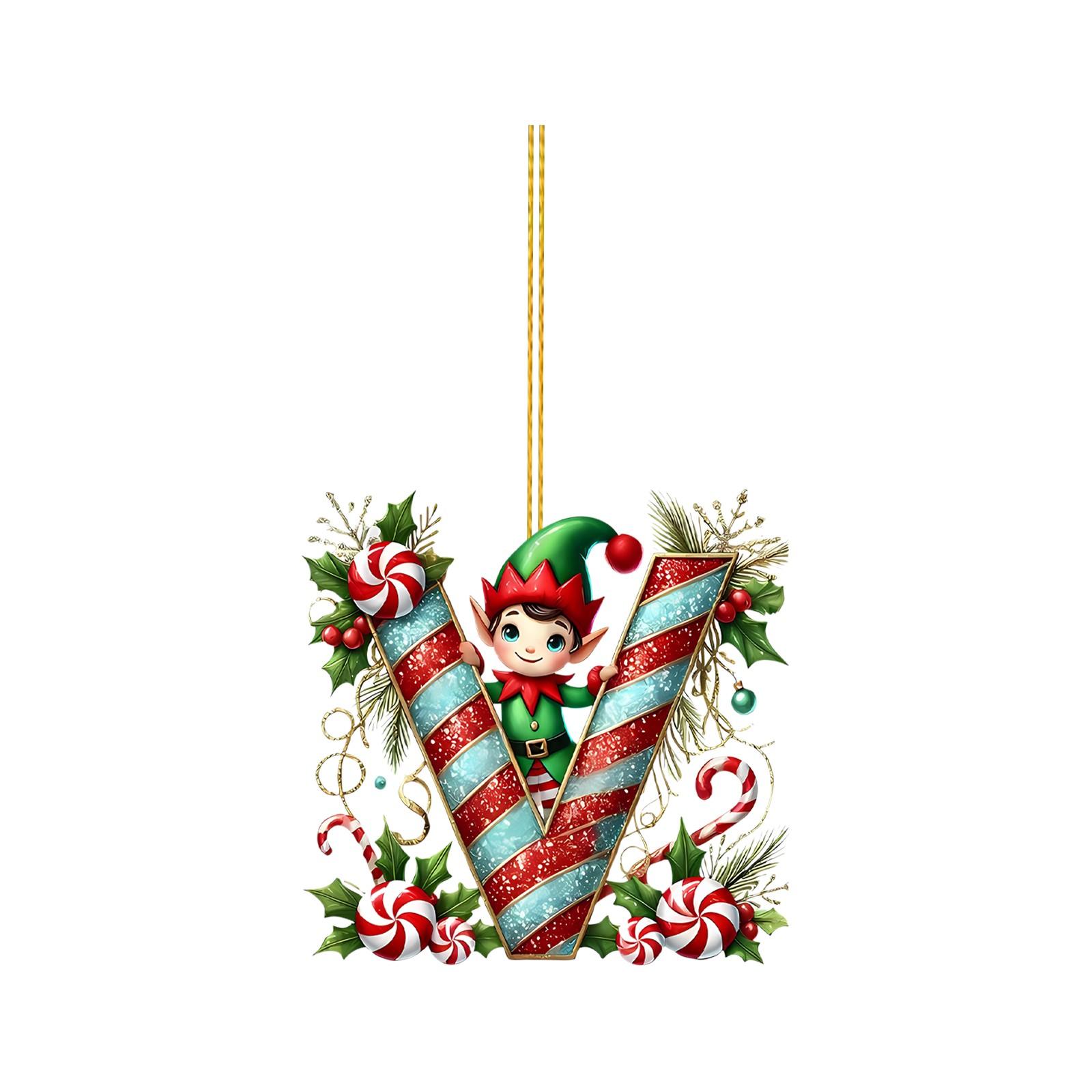 

26 букв,Рождество,Украшения,Акрил,1 One Size