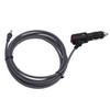 10ft DC Power Cable Cigar Lighter DC12V to 24V Water Resistant 18AWG DC Power Supply for Trucks Buses Ships Gray