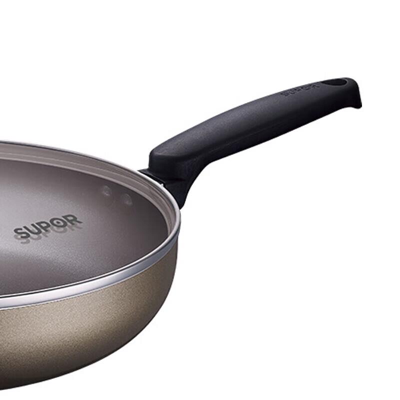 Supor Fire Red Spot 26cm Wok & Frying Pan Set